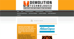 Desktop Screenshot of demolitiontechnologiessa.com