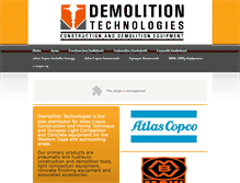 Tablet Screenshot of demolitiontechnologiessa.com